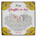 To My Daughter In Law Interlocking Hearts Necklace