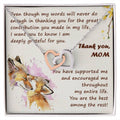 Thank You Mom Thanksgiving Gift Interlocking Hearts Interlocking Hearts Necklace
