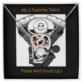 My Favorite Twins Interlocked Hearts Interlocking Hearts Necklace