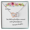 Hand-N-Heart Two Hearts Necklace Interlocking Hearts Necklace