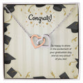 Happy Graduation - Interlocking Hearts Necklace