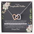 Irreplaceable Mother - You'Re My Home Interlocking Heart Necklace Interlocking Hearts Necklace
