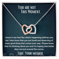 Interlocked Jewelry Mother Sympathy Gift To Daughter Interlocking Hearts Necklace