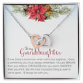 To My Granddaughter Interlocking Hearts Necklace