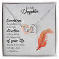 Collection Daughter -Sometimes The Smallest Step In The Right Direction - Interlocking Hearts Necklace