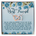 To My Best Friend Gift - Interlocking Heart Necklace Interlocking Hearts Necklace