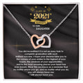 Interlocked Never-Ending Love Necklace For Incredible Graduate Daughter Interlocking Hearts Necklace