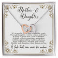 Mother Daughter Necklace Mothers Day Birthday Or Christmas Gift For Mother Or Daughter Interlocking Hearts Necklace Mother Quote