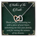 Mother Of The Bride Gift Personalized Mother Of The Bride Wedding Gift Mom Wedding Gift Mother Of The Bride Necklace Interlocking Hearts Interlocking Hearts Necklace