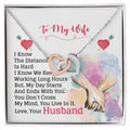 Gift For Wife - Interlocking Heart Necklace Interlocking Hearts Necklace