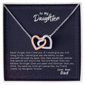 See Yourself Through My Eyes - Interlocking Hearts Necklace
