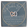 Engagement Gift For Bride To Be Future Wife Necklace Bride To Be Necklace Gift For Bride Sentimental Gift For Future Bride Fiance Gift Interlocking Hearts Necklace
