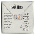 Cubic Zirconia Interlocking Hearts Necklace