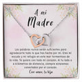 Mother'S Day Gift Necklace From Son On Interlocking Hearts Necklace