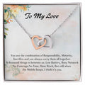 To My Love Interlocking Hearts Necklace