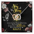 Stay Strong - Interlocking Hearts Necklace