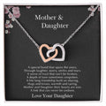 Our Hearts Are One Interlocking Hearts Necklace
