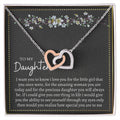 Gift For Daughter Interlocking Hearts Necklace
