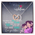 Single Mom Two Hearts Necklace Interlocking Hearts Necklace