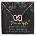 Best Friend Gifts Interlocking Heart Necklace Friendship Necklaces Best Friend Necklaces Friendship Necklaces For Interlocking Hearts Necklace
