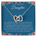 Gift For 13 Year Old Girl Gifts 13Th Birthday Girl 13Th Birthday Gift Thirteenth Birthday Necklace Teen Birthday Gift Official Teenager Interlocking Hearts Necklace
