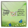 Happy Easter Gifts Interlocking Hearts Necklace