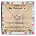 Gift For Future Mother-In-Law - My Life Is Filled With More Joy New - Interlocking Interlocking Hearts Necklace