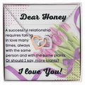 Anniversary Gift For Wife Forever Partner Household Plant Lover Interlocking Hearts Necklace