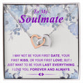 To My Soulmate Last Everything - Interlocked Interlocking Hearts Necklace