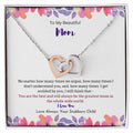 The Greatest Mom Necklace Interlocking Hearts Necklace