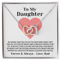 Daughter Of My Dreams Necklace Interlocking Hearts Necklace