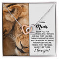 To My Mum - Thank You For Everything That You Do - Necklace Interlocking Hearts Necklace