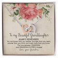 Always Remember - Best Gift For Granddaughter Interlocking Hearts Necklace