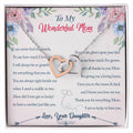 Interlocking Hearts Daughter To Mom I Can Never Find The Words Interlocking Hearts Necklace