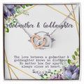 Godmother And Goddaughter Necklacegodmother & Goddaughter Gift Custom Godmother Necklaceinterlocking Hearts Necklace Gift For Godmother