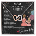 Mom You Are The Schitt! You Are The Most Amazing Mom Mothers Day Gift Neckles Interlocking Hearts Necklace