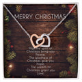 Everlasting Love Necklace Gift For Girlfriend Anniversary Gift For Wife Christmas Girlfriend Necklace Gf Gift From Boyfriend Interlocking Hearts Necklace