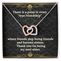 Interlocking Hearts Necklace - Eudora Collection