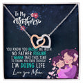 Gift For Single Mom - Necklace Interlocking Hearts Necklace