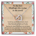 Gift For Mother-In-Law - The Best One Is Mine 2 - Interlocking Interlocking Hearts Necklace