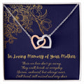 In Loving Memory Of Your Mother - Interlocking Necklace Interlocking Hearts Necklace
