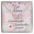 Love Granddaughter Forever. Interlocking Hearts Necklace