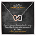 Hot Trucker Wife Interlocked Hearts Necklace Interlocking Hearts Necklace