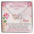 Happy Mother'S Day Gift Interlocking Hearts Necklace