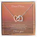 Dear Mom Interlocking Hearts Necklace