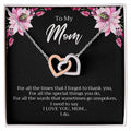 Interlocking Heart Necklace For Mom Interlocking Hearts Necklace