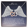 Guardian Angel - Mom Interlocking Hearts Necklace