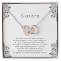 Sisters - An Unbreakable Bond Interlocking Hearts Necklace