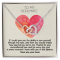 Unique Necklace For Your Soulmate - Give The Gift Of Love Interlocking Hearts Necklace