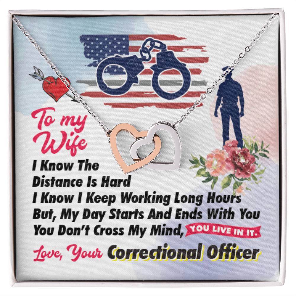 Correctional Officer'S Wife - Interlocking Heart Necklace Interlocking Hearts Necklace